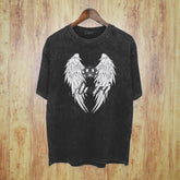 Amiri Washed Distressed T Shirt Printed Trendy Pure Cotton